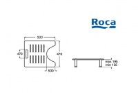 MEDIDAS REPOSAPIES ACCES COMFORT ROCA